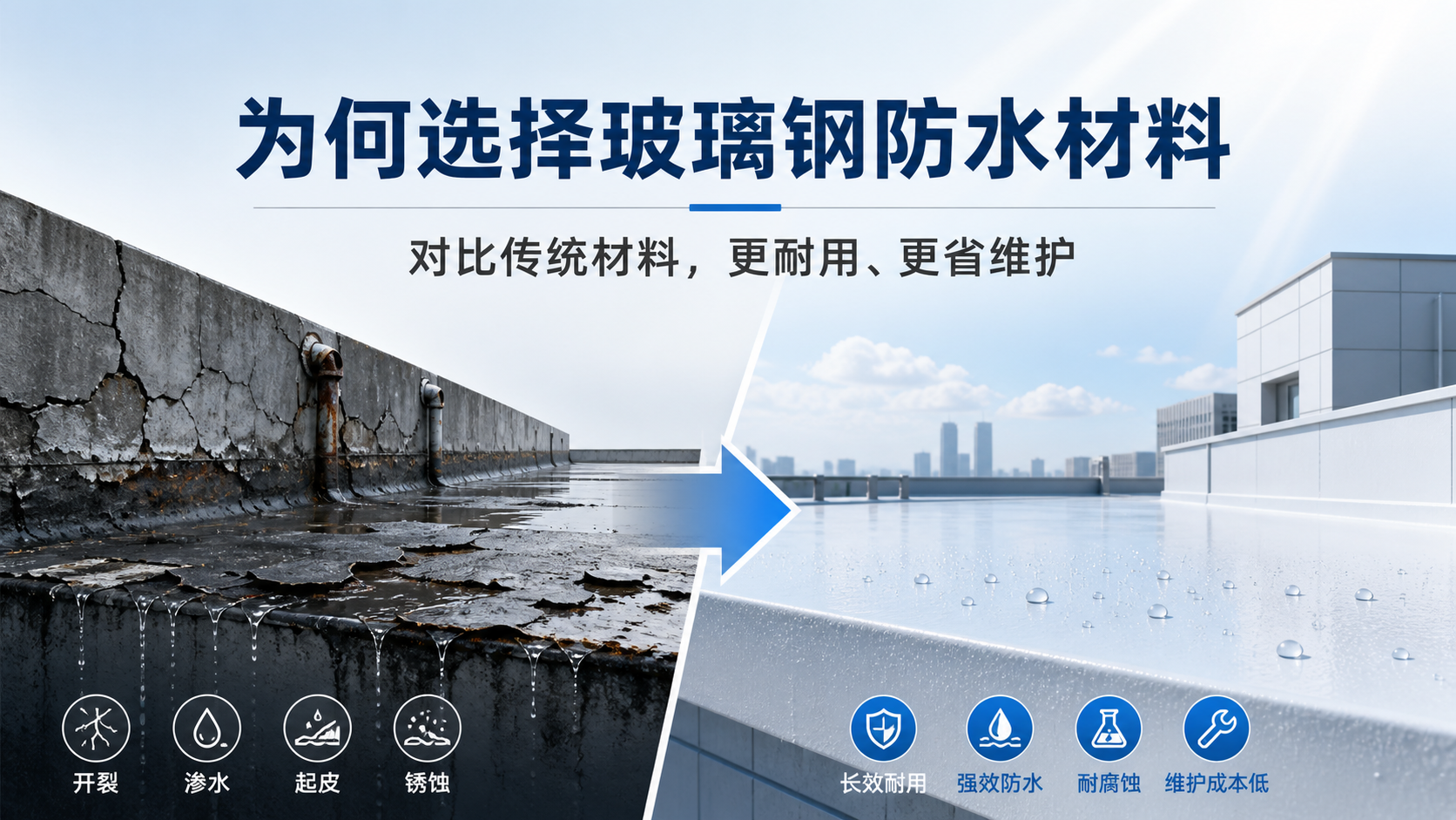 在宝鸡，为何选择玻璃钢防水材料而非传统材料