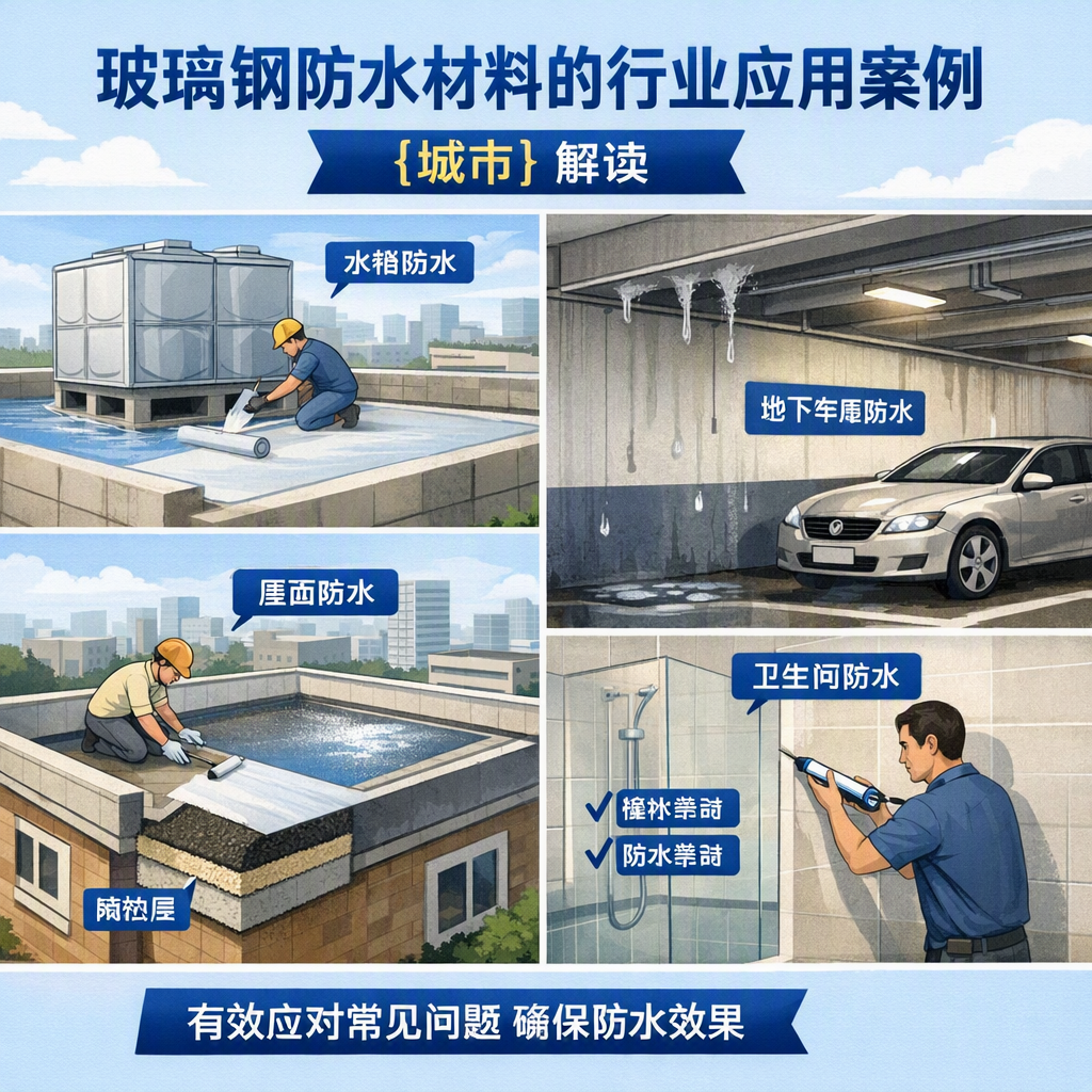 玻璃钢防水材料的行业应用案例，宝鸡解读